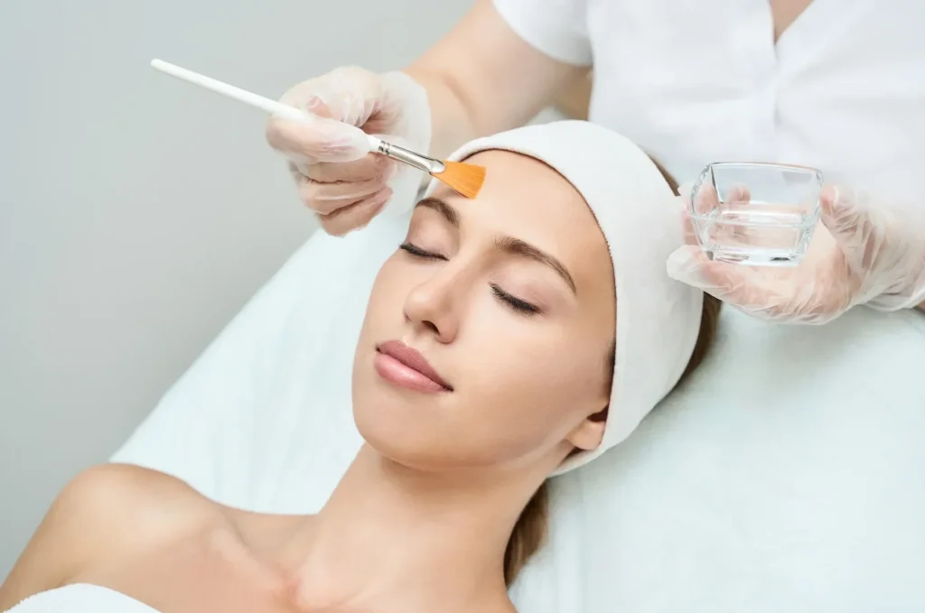 Chemical peel session at The Aesthetic Edge
